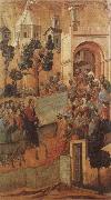 Duccio di Buoninsegna Christ Entering Jerusalem oil on canvas
